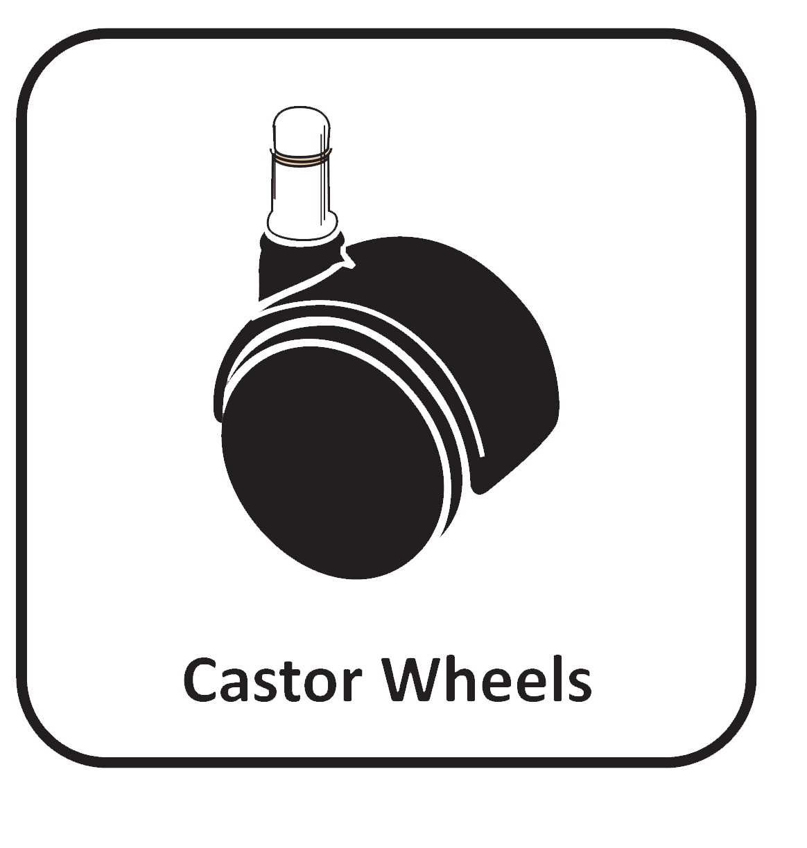 Castor wheels icon